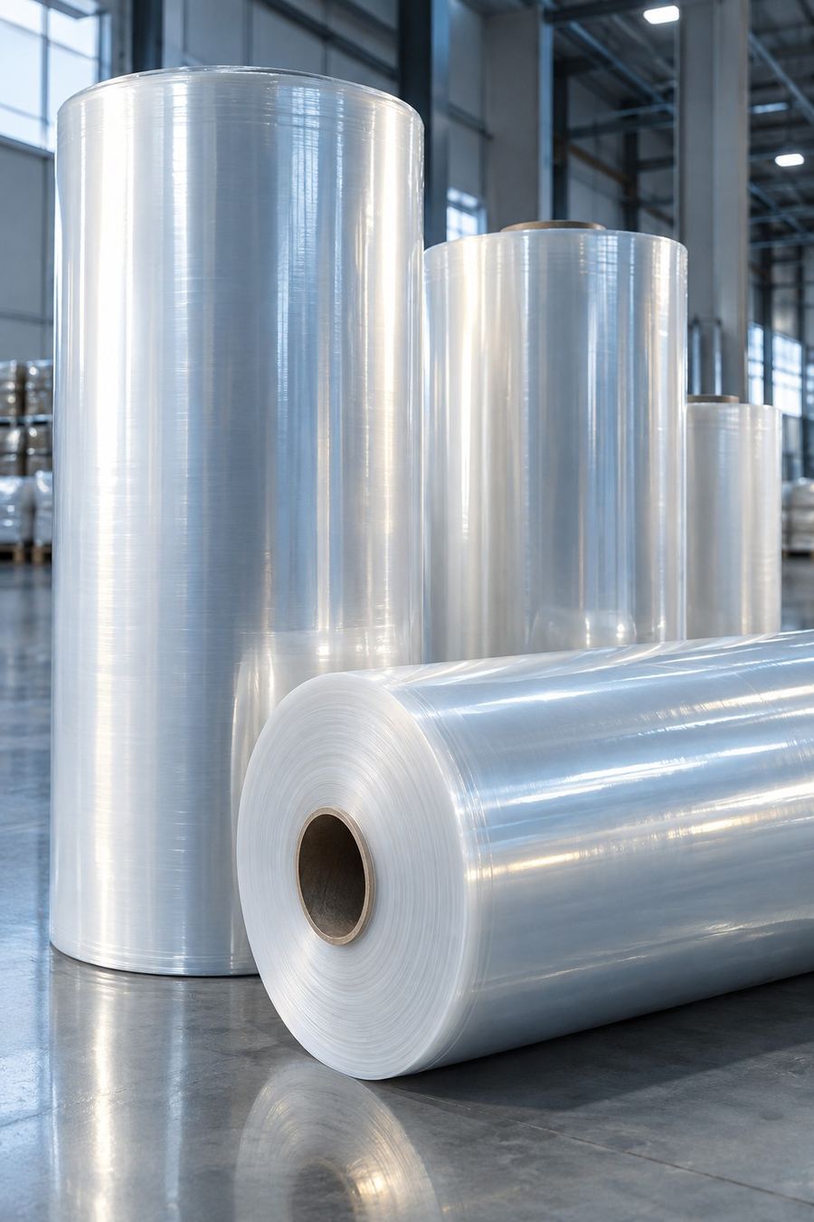 Plastic film rolls